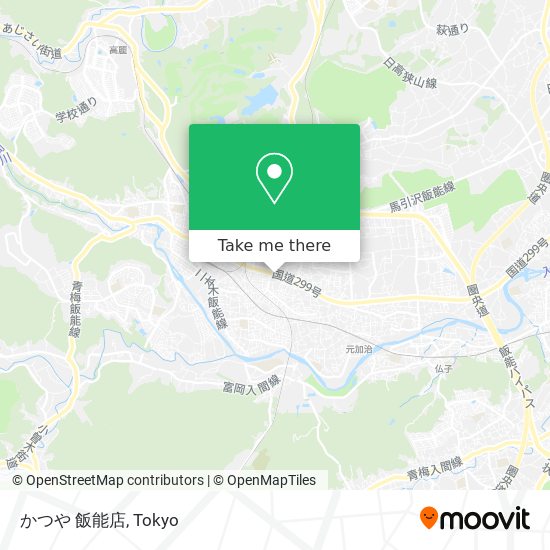 かつや 飯能店 map