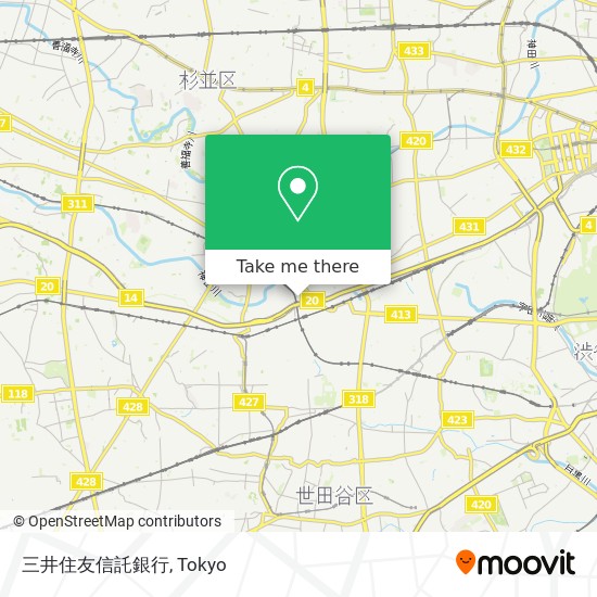 怎樣搭巴士去杉並区的三井住友信託銀行 Moovit