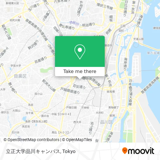 Rissho University Shinagawa Campus map