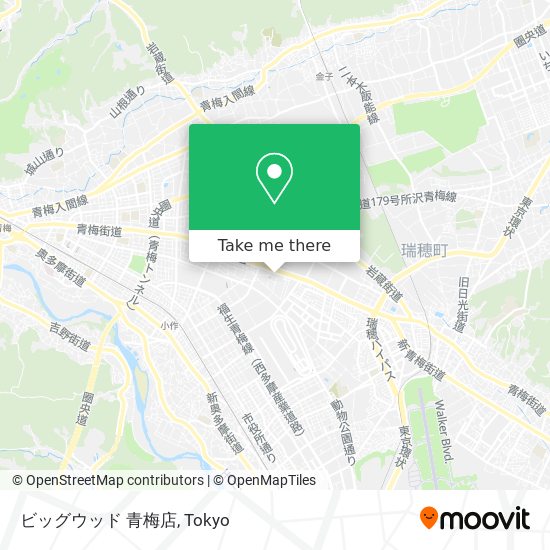 ビッグウッド 青梅店 map