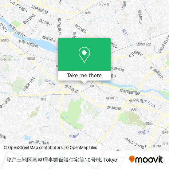 登戸土地区画整理事業仮設住宅等10号棟 map