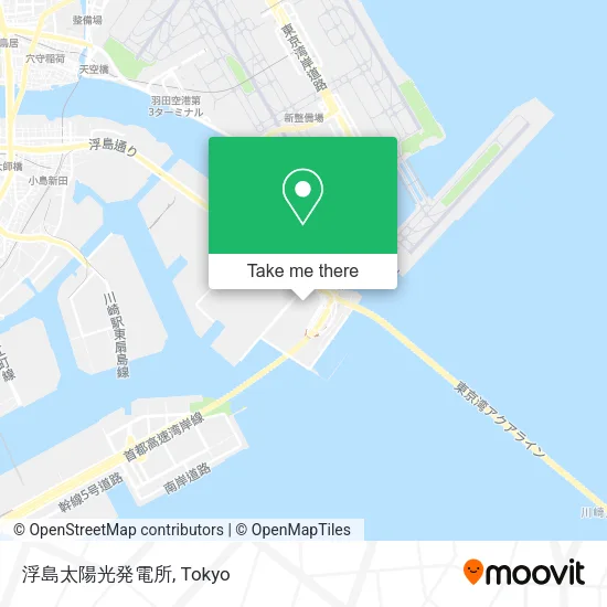 浮島太陽光発電所 map