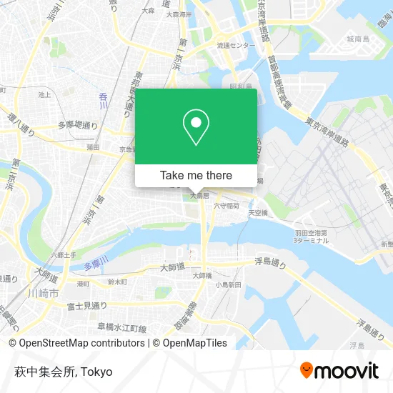 萩中集会所 map