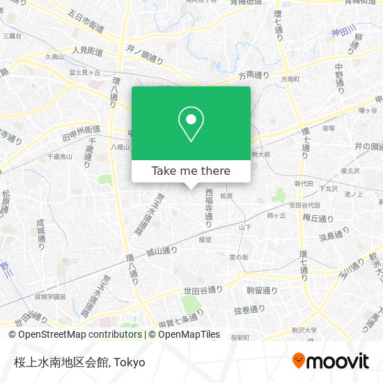 桜上水南地区会館 map