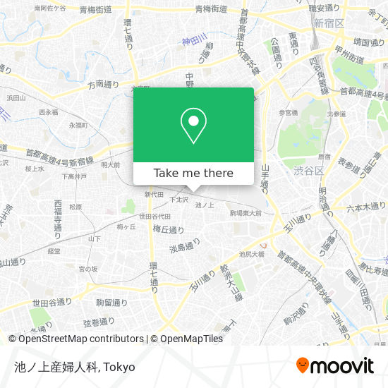 池ノ上産婦人科 map