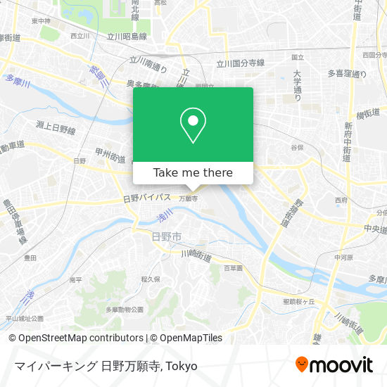 マイパーキング 日野万願寺 map