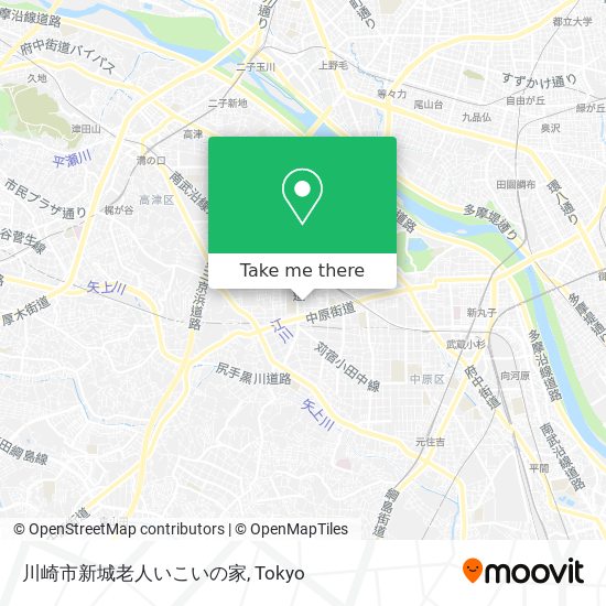 川崎市新城老人いこいの家 map