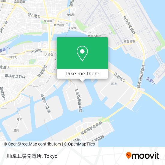 川崎工場発電所 map