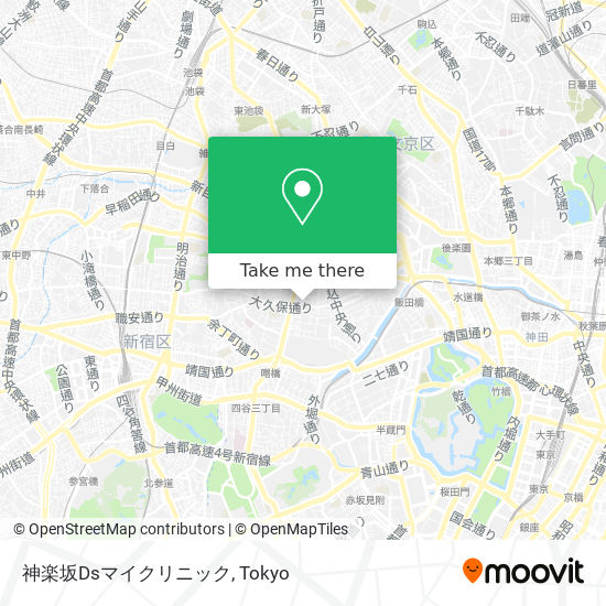 神楽坂Dsマイクリニック map