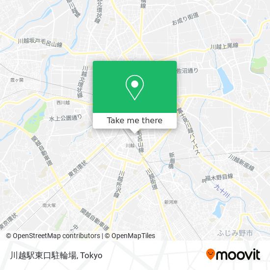 川越駅東口駐輪場 map