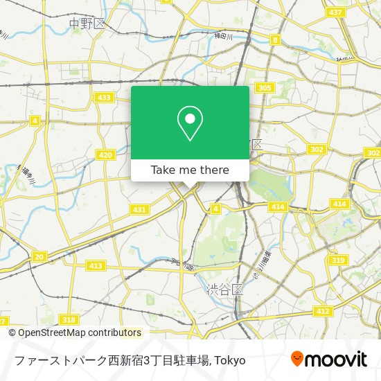 ファーストパーク西新宿3丁目駐車場 map