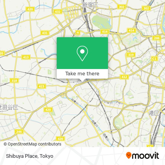 Shibuya Place map