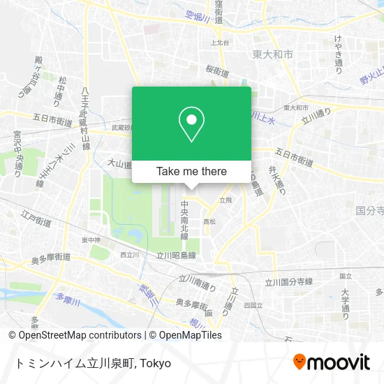 トミンハイム立川泉町 map