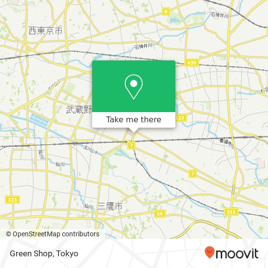 Green Shop map