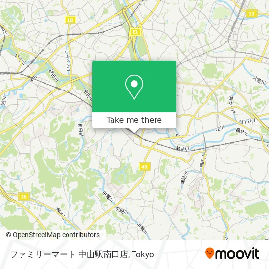 ファミリーマート 中山駅南口店 map
