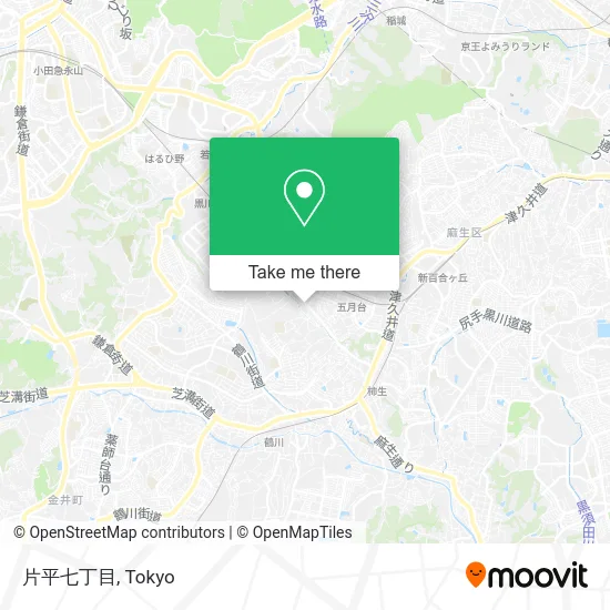 Katahira Seven-Chome map