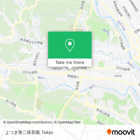 よつぎ第二保育園 map