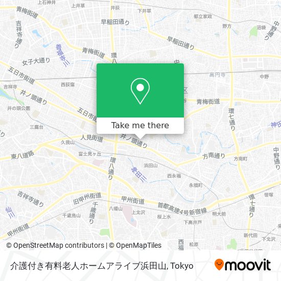 介護付き有料老人ホームアライブ浜田山 map