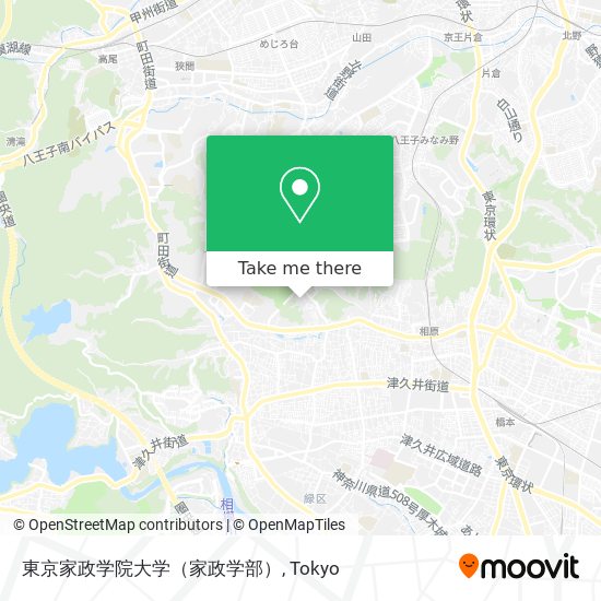 東京家政学院大学（家政学部） map