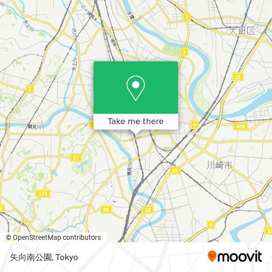 矢向南公園 map