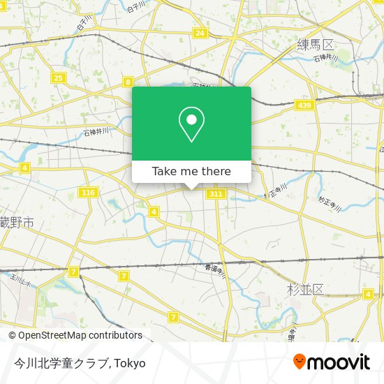 今川北学童クラブ map