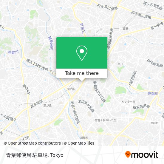 青葉郵便局 駐車場 map