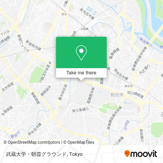 武蔵大学・朝霞グラウンド map