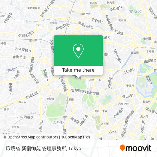 環境省 新宿御苑 管理事務所 map