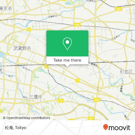 松庵 map