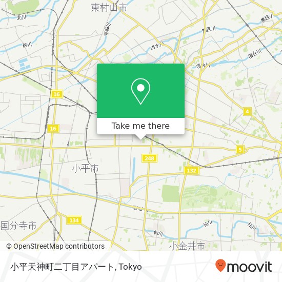 小平天神町二丁目アパート map