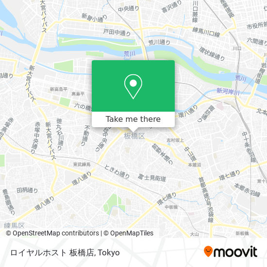 ロイヤルホスト 板橋店 map