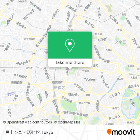 戸山シニア活動館 map