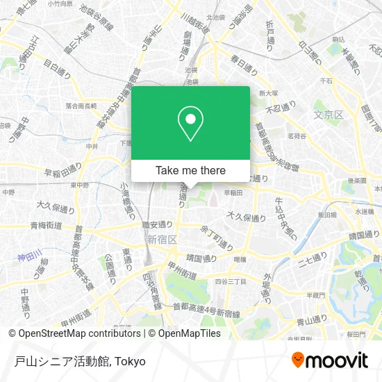 戸山シニア活動館 map