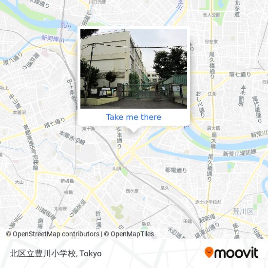 北区立豊川小学校 map