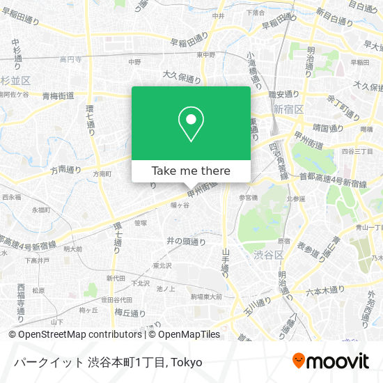 パークイット 渋谷本町1丁目 map