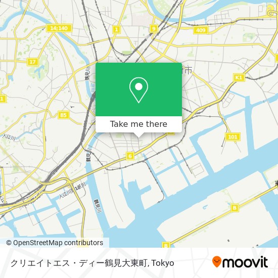クリエイトエス・ディー鶴見大東町 map