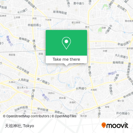 天祖神社 map