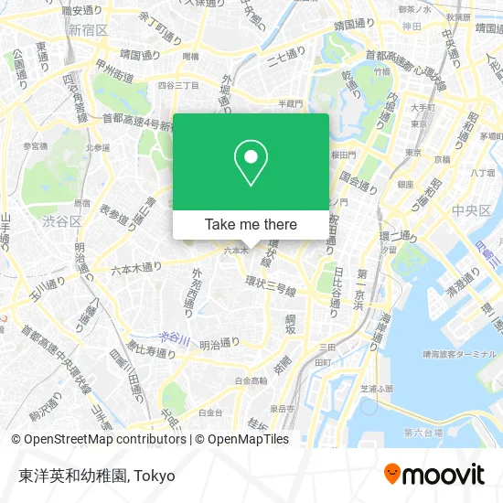 東洋英和幼稚園 map