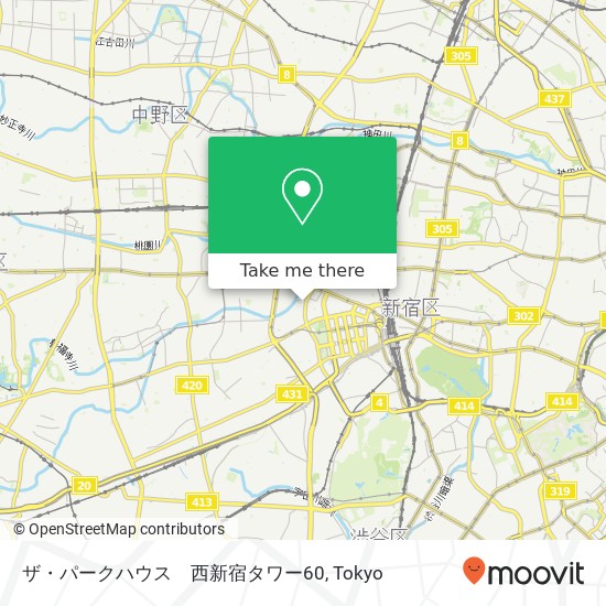 ザ・パークハウス　西新宿タワー60 map
