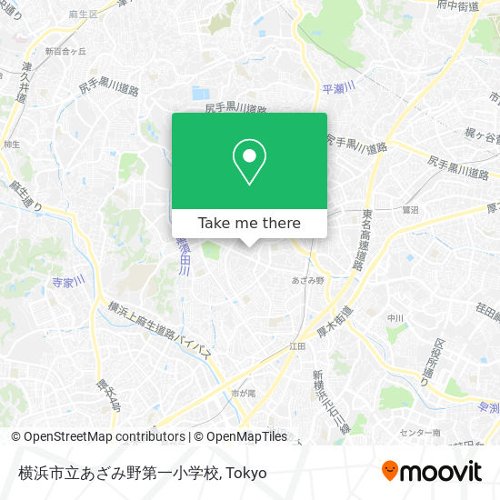 横浜市立あざみ野第一小学校 map