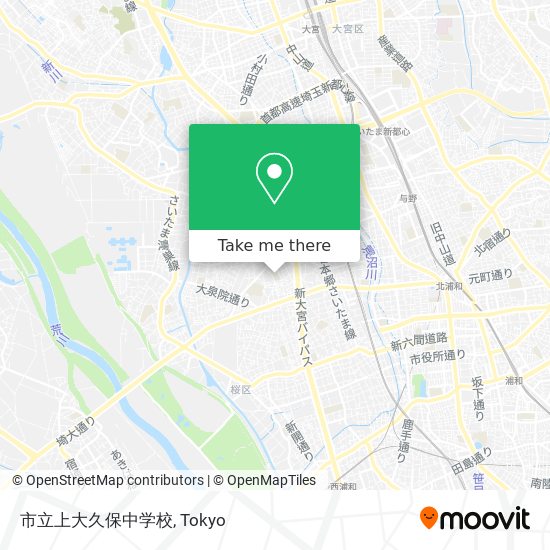 市立上大久保中学校 map