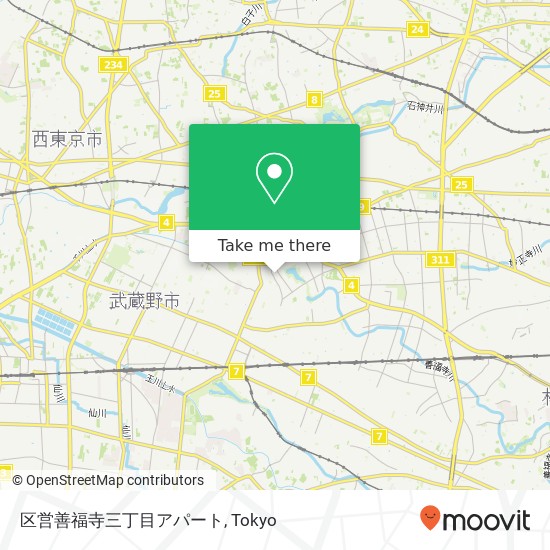 区営善福寺三丁目アパート map