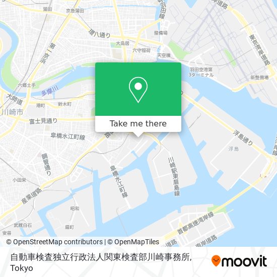 自動車検査独立行政法人関東検査部川崎事務所 map