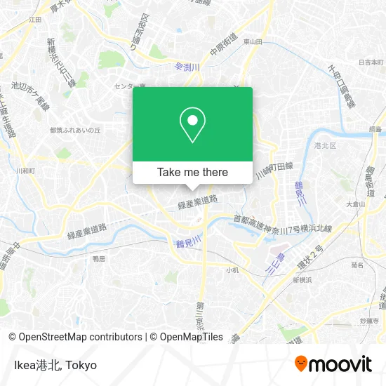 Ikea港北 map