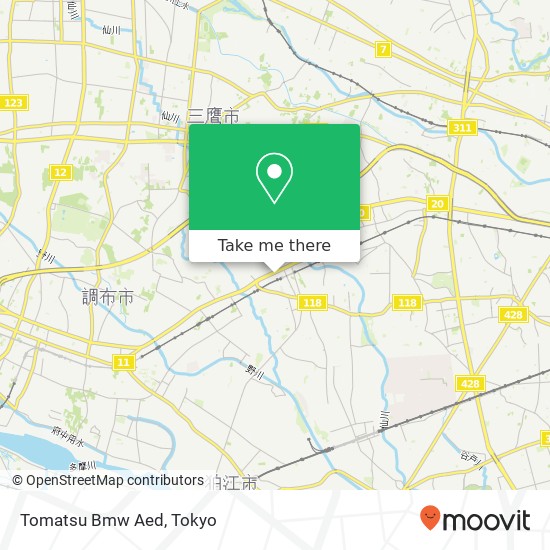 Tomatsu Bmw Aed map