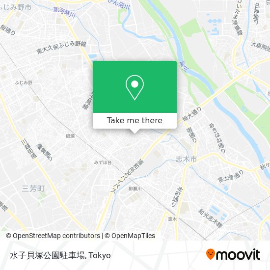 水子貝塚公園駐車場 map