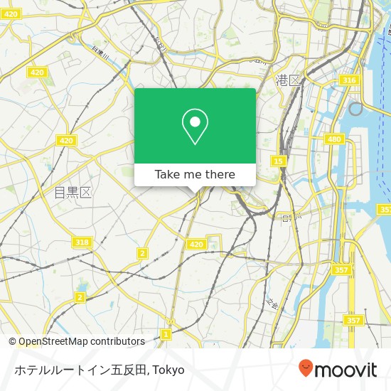 ホテルルートイン五反田 map