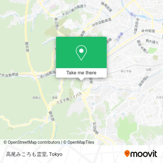 高尾みころも霊堂 map