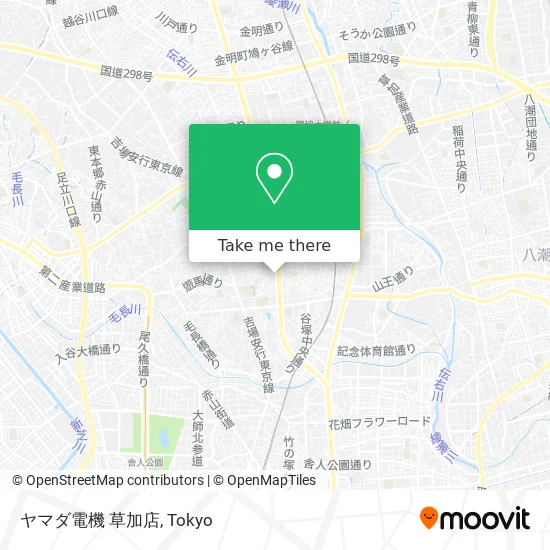Yamada Denki Soka Store map