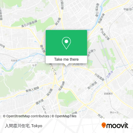 入間霞川住宅 map